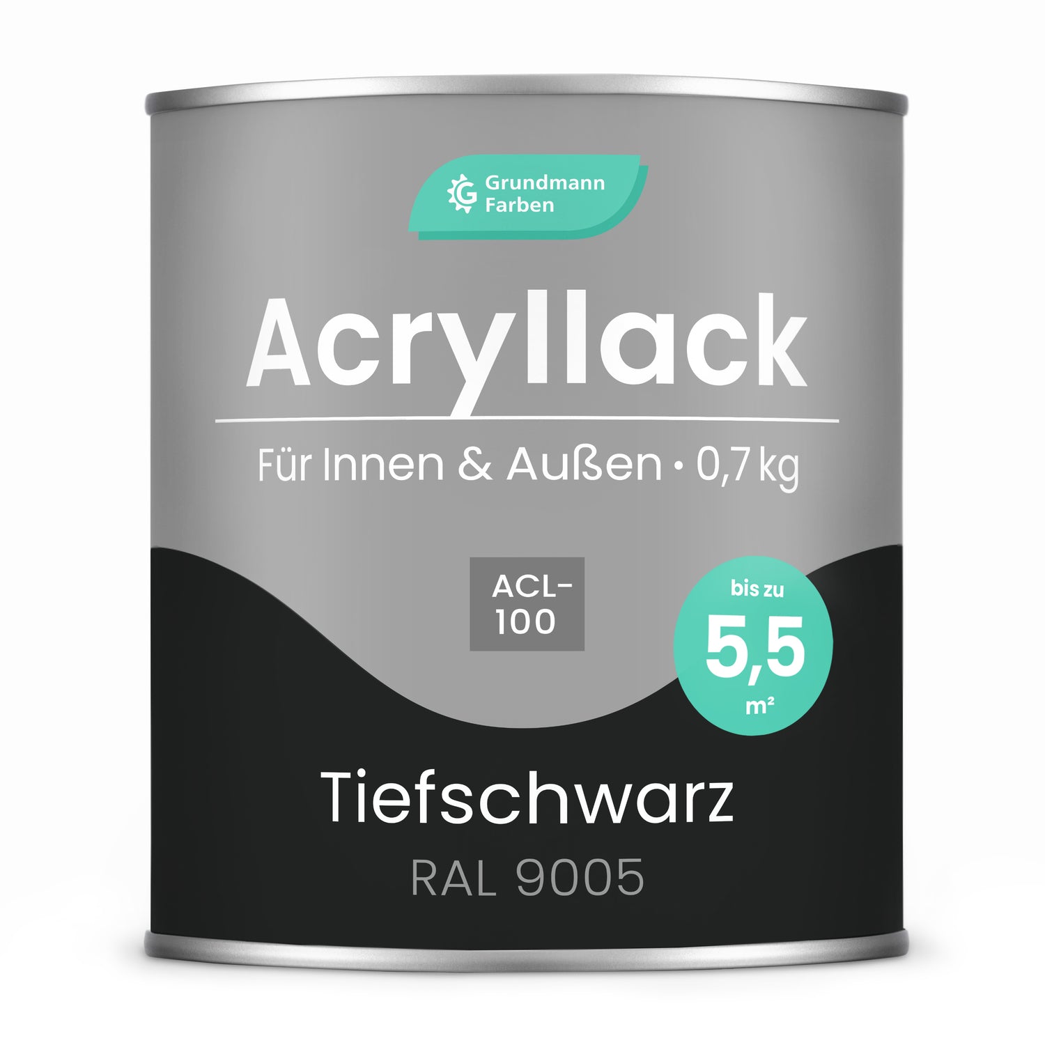 GRUNDMANN Acryllack: Premium 4-in-1 Lack, Buntlack und Möbelfarbe