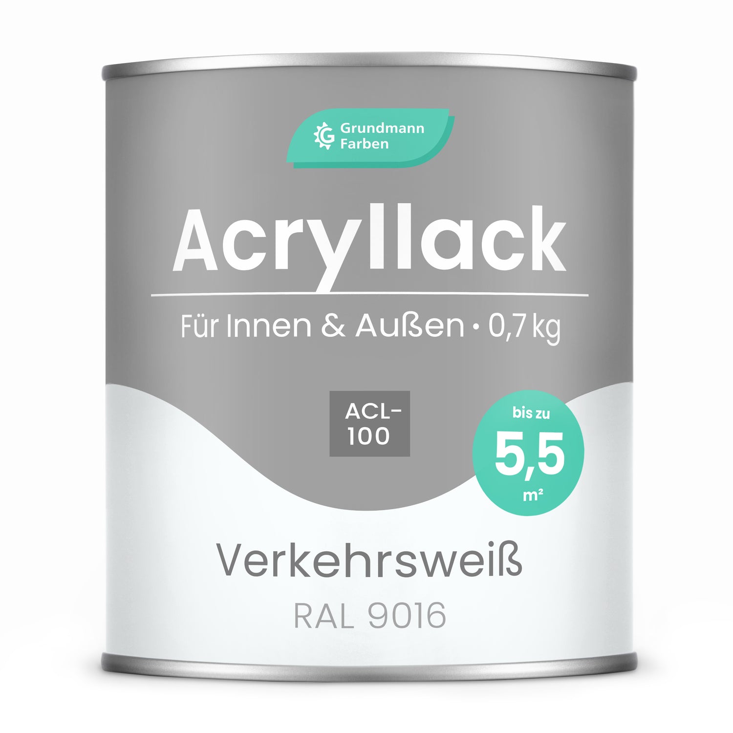 GRUNDMANN Acryllack: Premium 4-in-1 Lack, Buntlack und Möbelfarbe