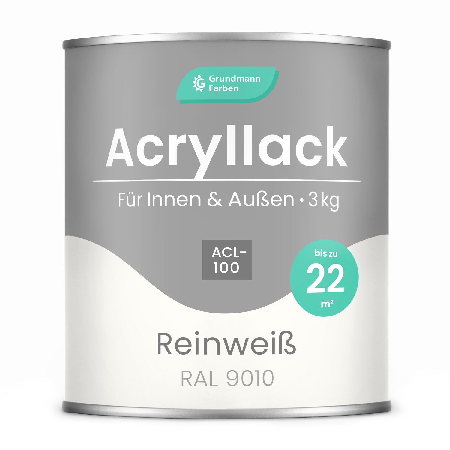 GRUNDMANN Acryllack: Premium 4-in-1 Lack, Buntlack und Möbelfarbe