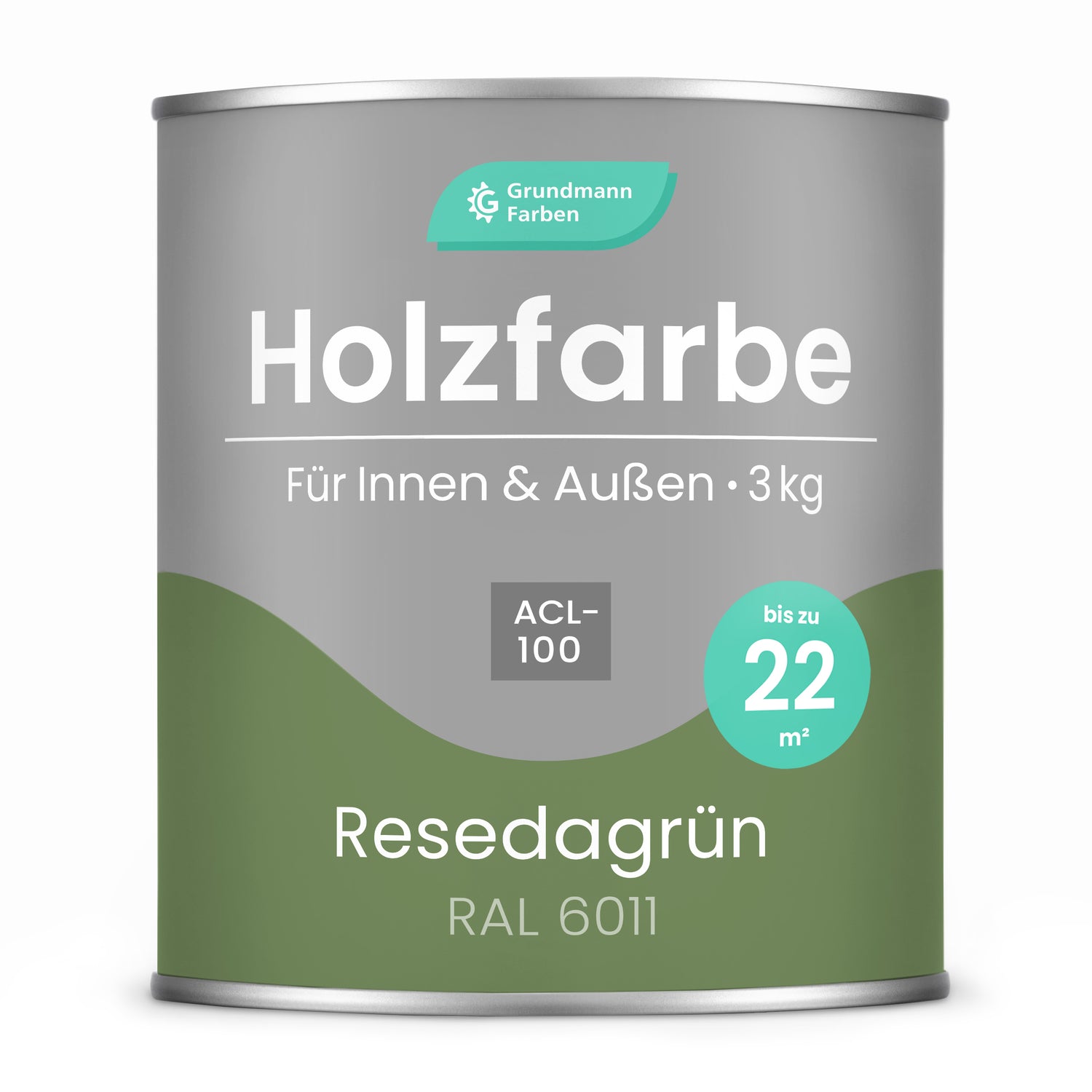 GRUNDMANN Holzfarbe & Wetterschutzfarbe: 4-in-1 Holzanstrich inkl. Grundierung