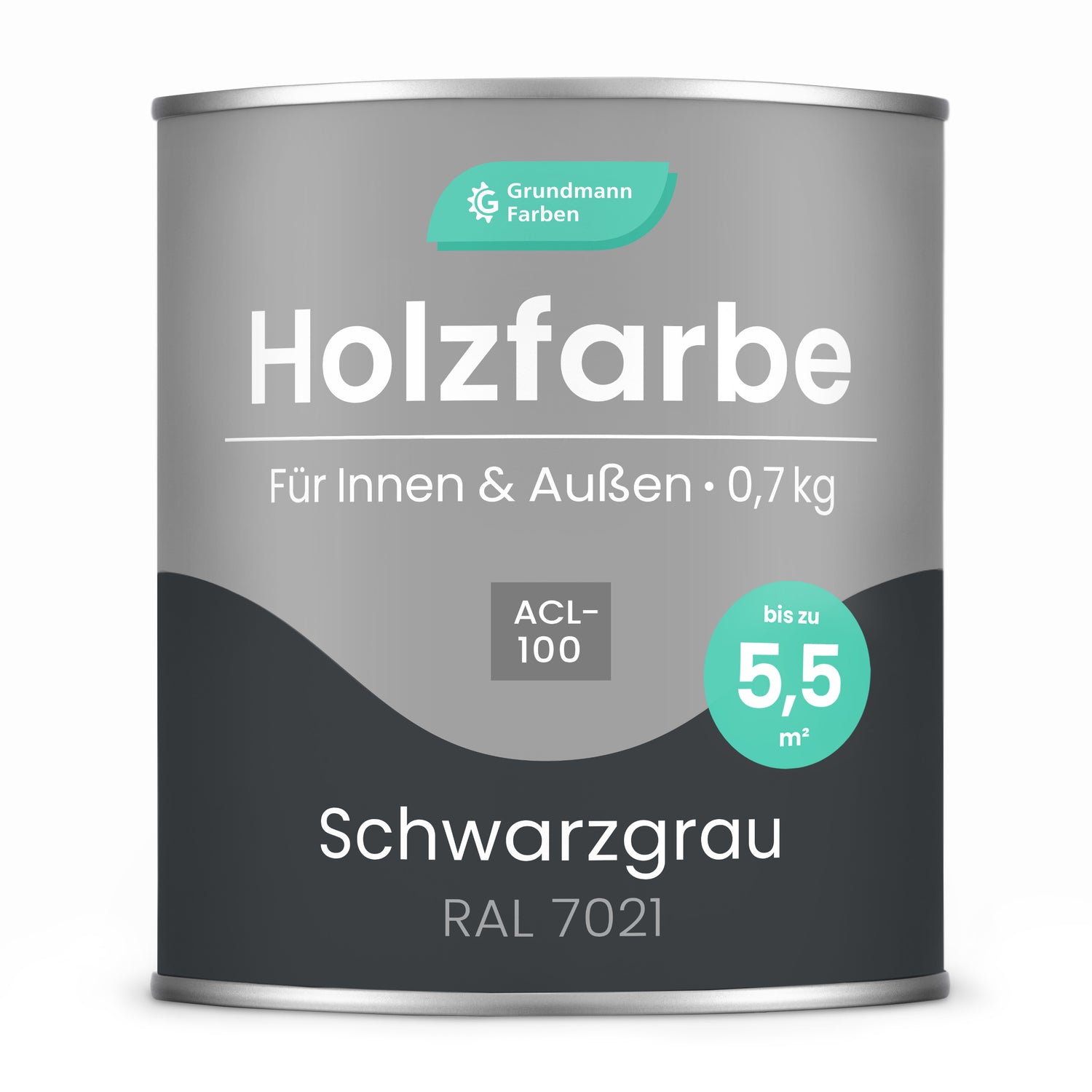GRUNDMANN Holzfarbe & Wetterschutzfarbe: 4-in-1 Holzanstrich inkl. Grundierung