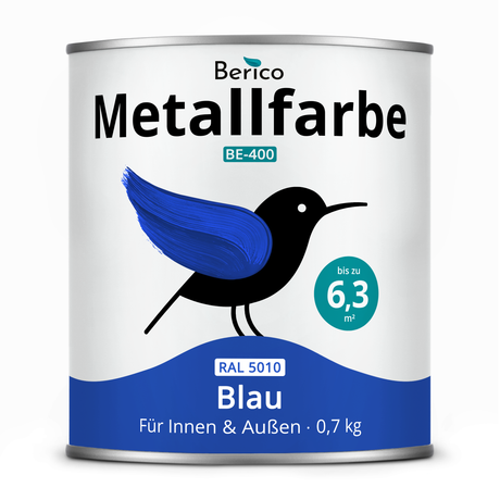 BERICO Metallfarbe: geruchsarmer und stark haftender 4-in-1 Lack