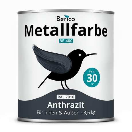 BERICO Metallfarbe: geruchsarmer und stark haftender 4-in-1 Lack