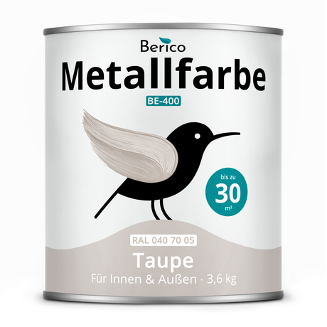 BERICO Metallfarbe: geruchsarmer und stark haftender 4-in-1 Lack
