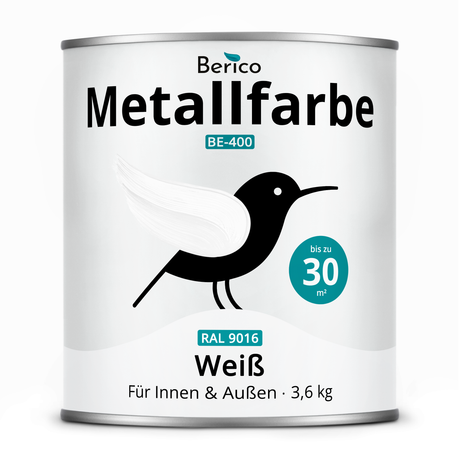 BERICO Metallfarbe: geruchsarmer und stark haftender 4-in-1 Lack