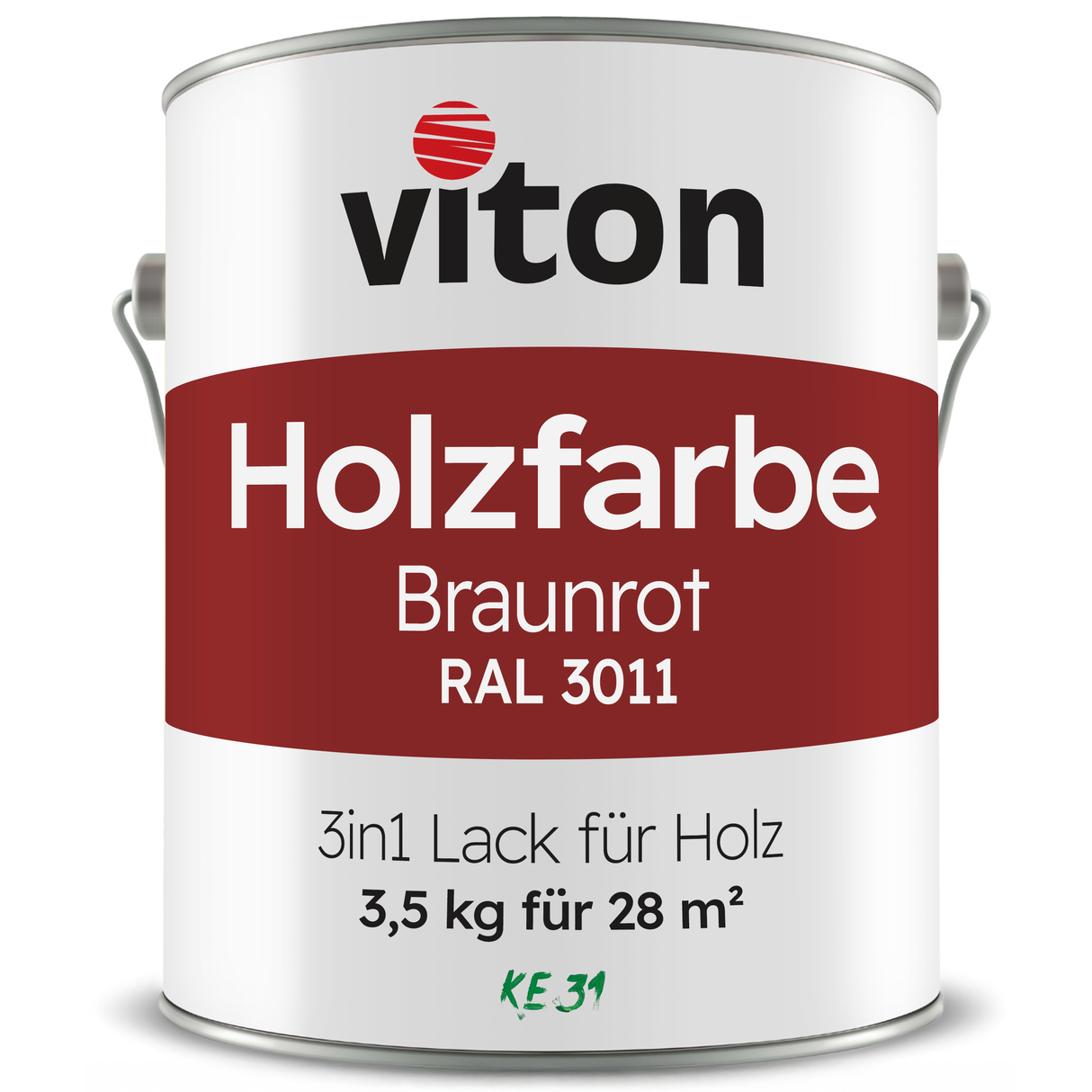 VITON Holzfarbe & Wetterschutzfarbe für Außen KE31 - 3in1 Grundierung & Deckfarbe