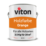 VITON Holzfarbe & Wetterschutzfarbe für Außen - 3in1 Grundierung & Deckfarbe