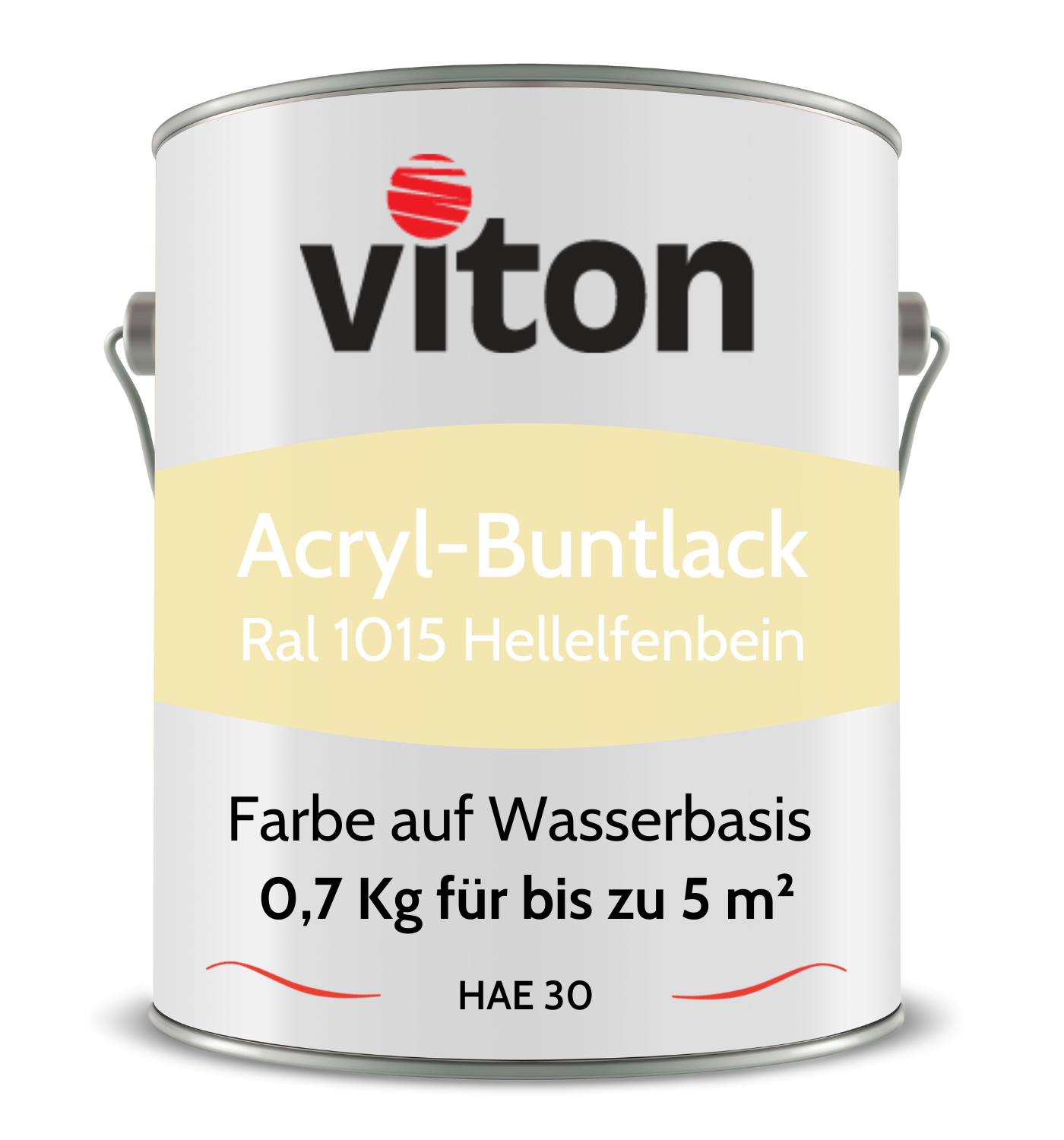 VITON Buntlack & Möbelfarbe HAE 30 - Vielseitig und Umweltschonend - 3 Kg RAL 9016 – Verkehrsweiss - Berico Farben