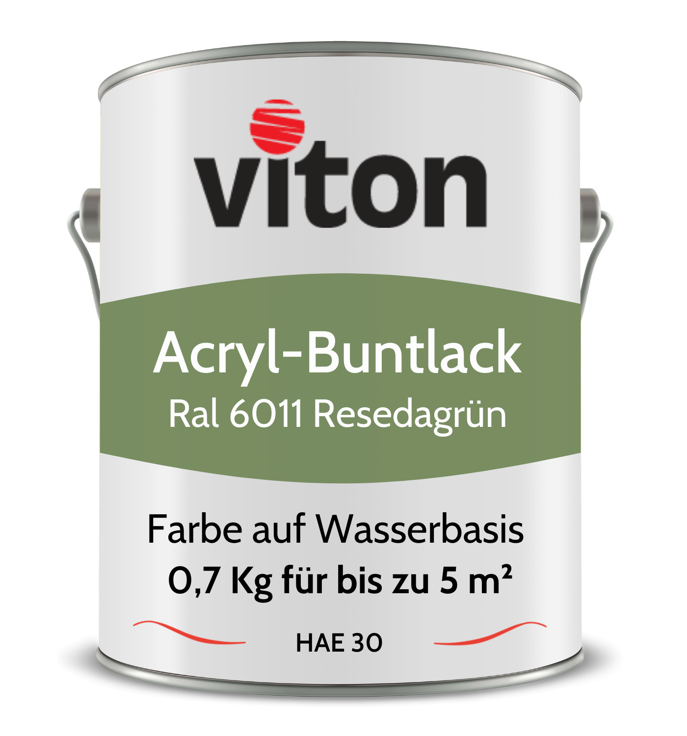 VITON Buntlack & Möbelfarbe HAE 30 - Vielseitig und Umweltschonend - 3 Kg RAL 9016 – Verkehrsweiss - Berico Farben