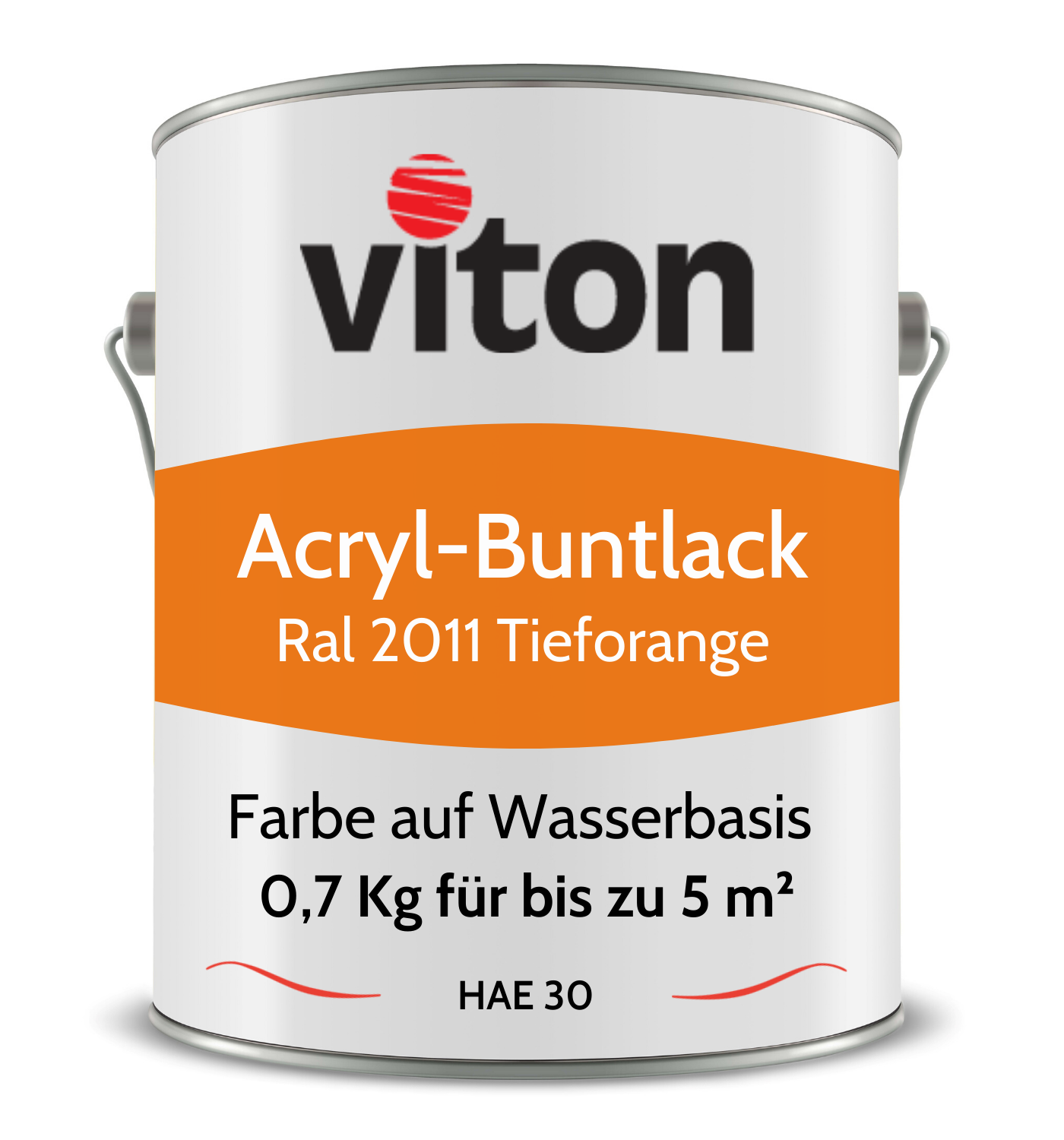 VITON Buntlack & Möbelfarbe HAE 30 - Vielseitig und Umweltschonend - 3 Kg RAL 9016 – Verkehrsweiss - Berico Farben