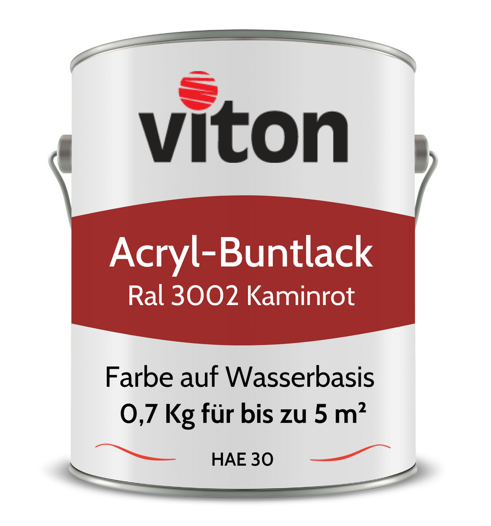 VITON Buntlack & Möbelfarbe HAE 30 - Vielseitig und Umweltschonend - 3 Kg RAL 9016 – Verkehrsweiss - Berico Farben