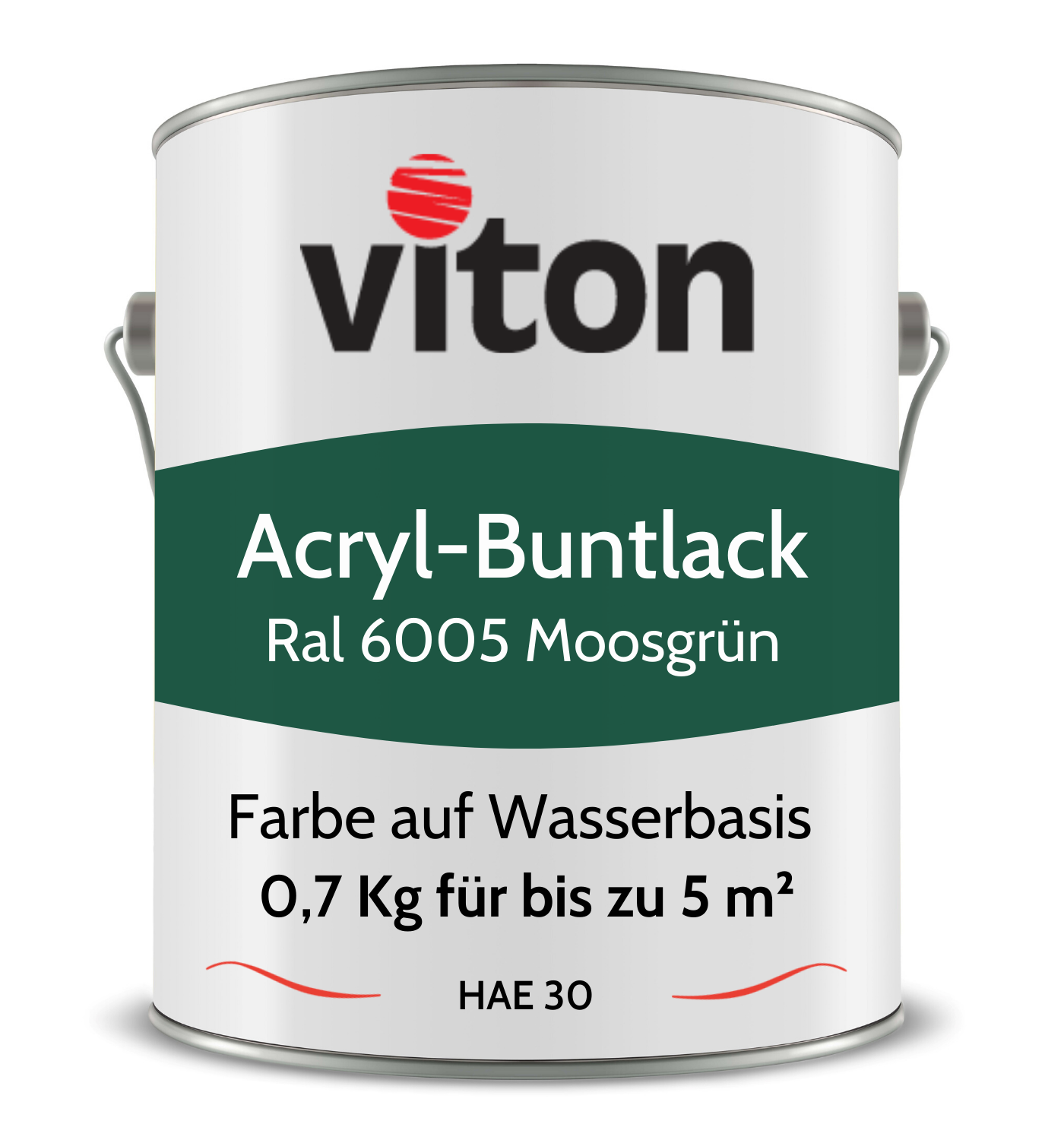 VITON Buntlack & Möbelfarbe HAE 30 - Vielseitig und Umweltschonend - 3 Kg RAL 9016 – Verkehrsweiss - Berico Farben