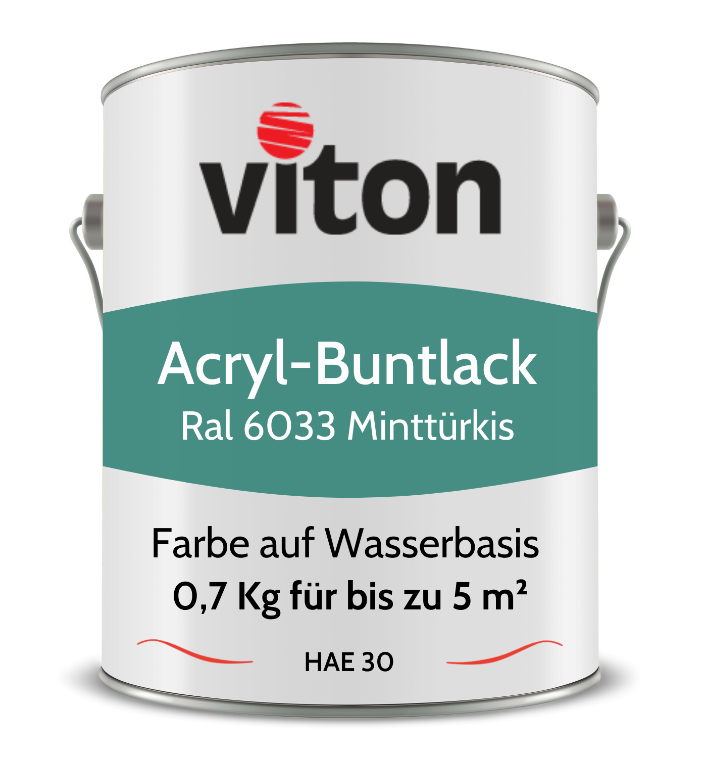 VITON Buntlack & Möbelfarbe HAE 30 - Vielseitig und Umweltschonend - 3 Kg RAL 9016 – Verkehrsweiss - Berico Farben