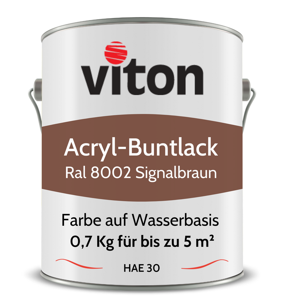 VITON Buntlack & Möbelfarbe HAE 30 - Vielseitig und Umweltschonend - 3 Kg RAL 9016 – Verkehrsweiss - Berico Farben