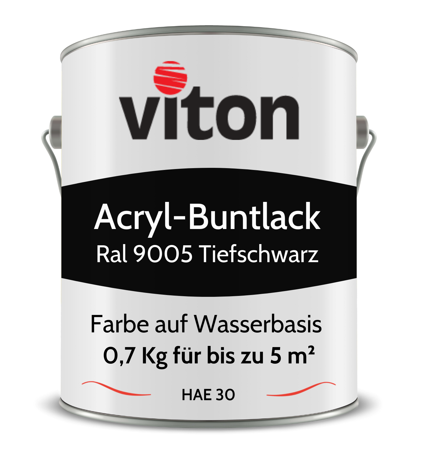 VITON Buntlack & Möbelfarbe HAE 30 - Vielseitig und Umweltschonend - 3 Kg RAL 9016 – Verkehrsweiss - Berico Farben