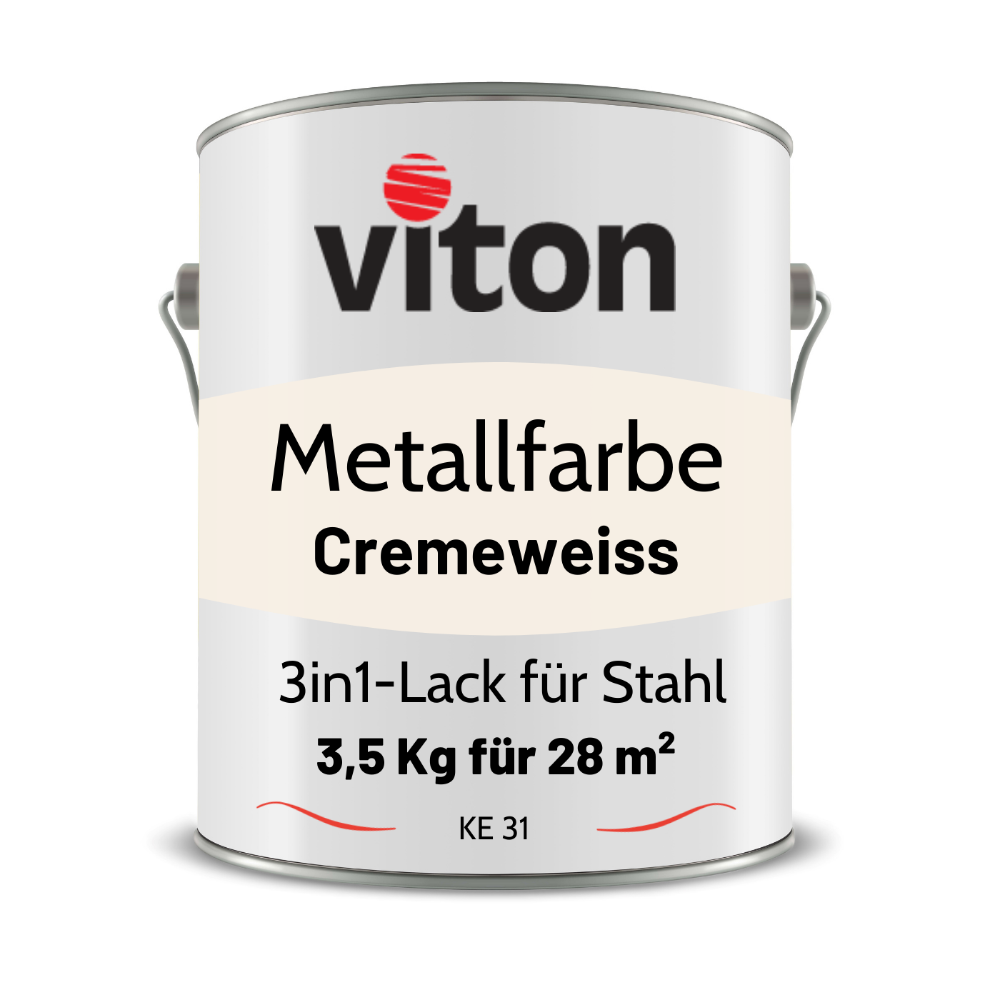 VITON Metallfarbe KE31: 3-in-1 inkl. Rostschutz & Grundierung