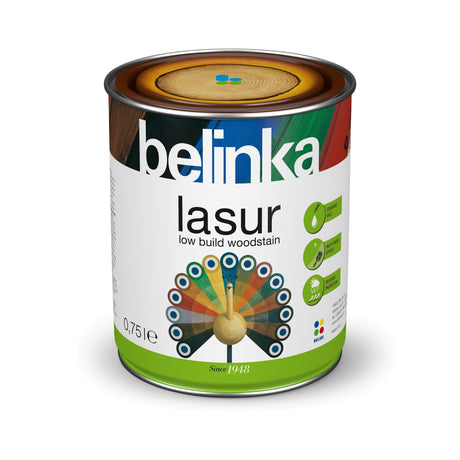 BELINKA Holzlasur: Premium Holzanstrich für Innen und Außen - Altholz 0.75 Liter - Berico Farben