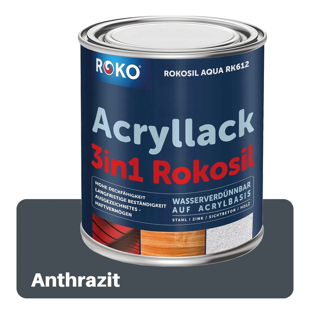 ROKO Acryllack & Buntlack: Der Multifunktionslack - 0.7 Kg Weiss - Berico Farben