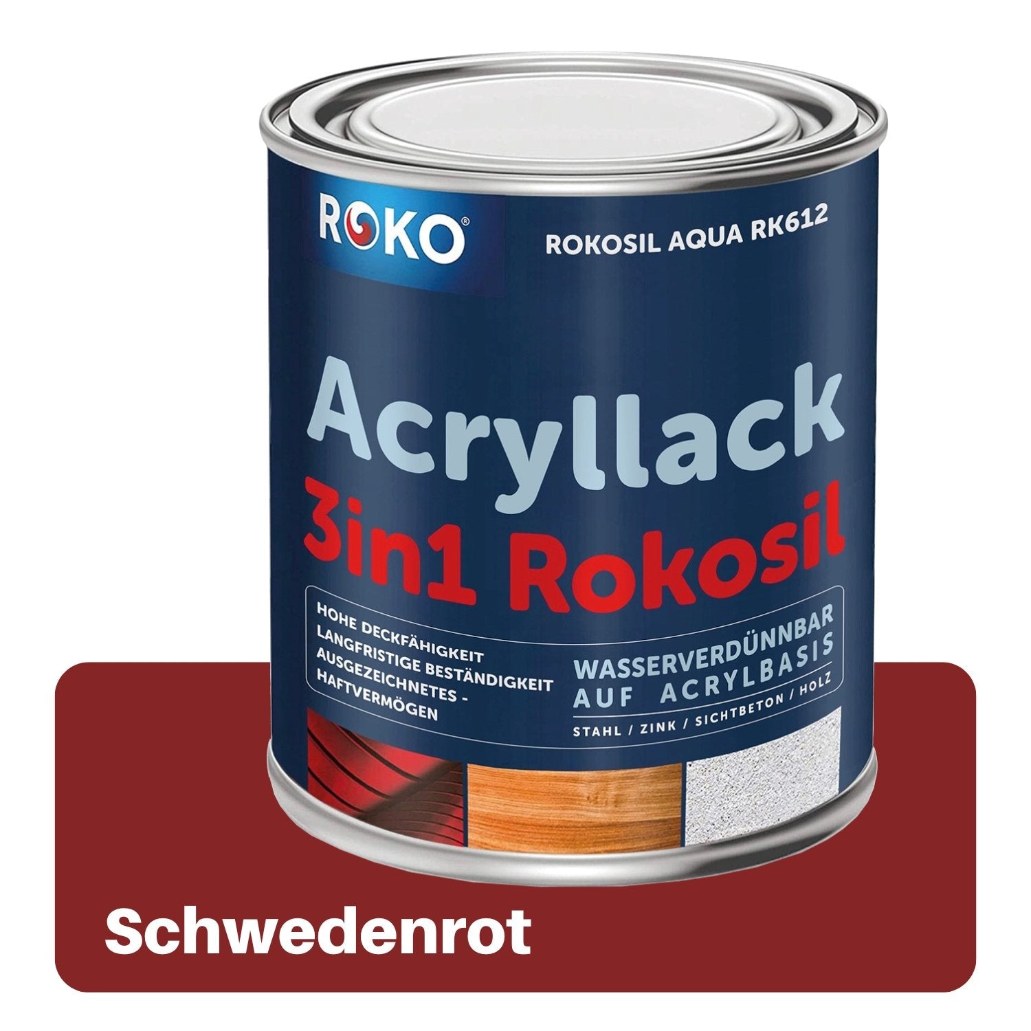 ROKO Acryllack & Buntlack: Der Multifunktionslack - 0.7 Kg Weiss - Berico Farben