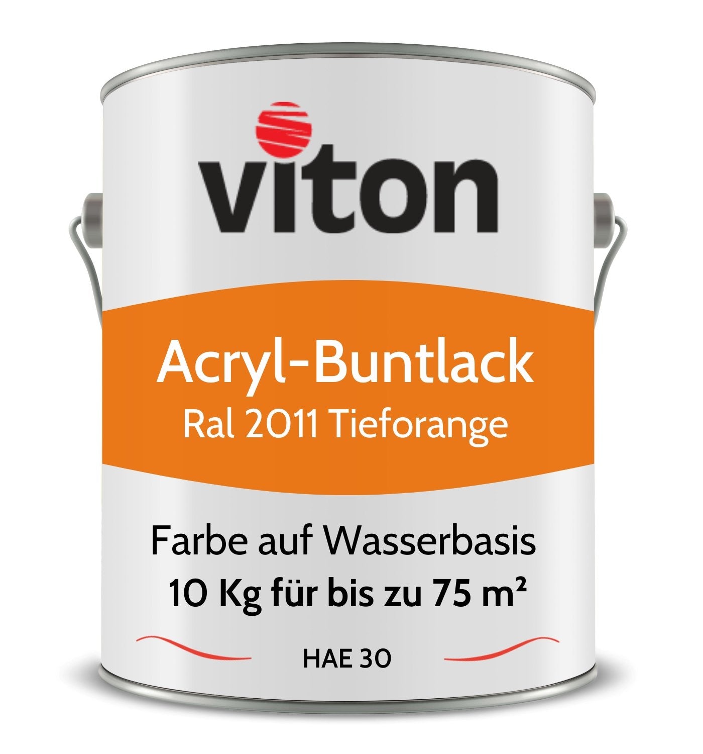 VITON Buntlack & Möbelfarbe HAE 30 - Vielseitig und Umweltschonend - 3 Kg RAL 9016 – Verkehrsweiss - Berico Farben