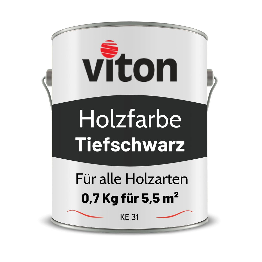 VITON Holzfarbe & Wetterschutzfarbe für Außen - 3in1 Grundierung & Deckfarbe - RAL 1015 - Hellelfenbein 3.5 Kg - Berico Farben