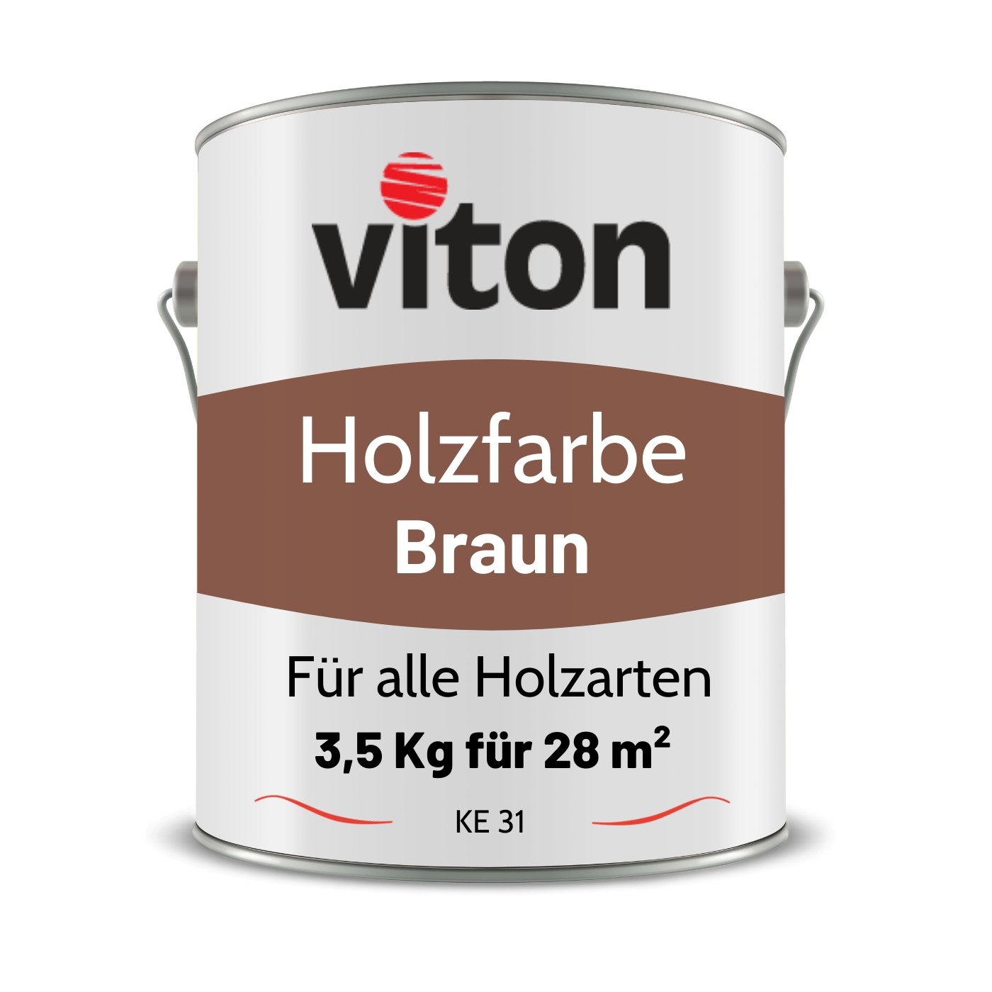 VITON Holzfarbe & Wetterschutzfarbe für Außen - 3in1 Grundierung & Deckfarbe - RAL 1015 - Hellelfenbein 3.5 Kg - Berico Farben
