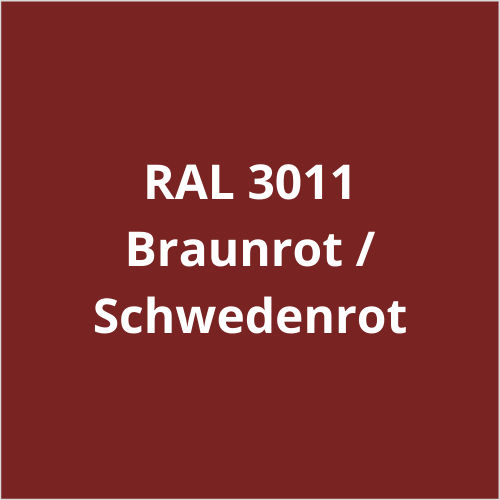 VITON Holzfarbe & Wetterschutzfarbe für Außen - 3in1 Grundierung & Deckfarbe - RAL 3011 - Braunrot / Schwedenrot 3.5 Kg - Berico Farben