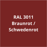 VITON Holzfarbe & Wetterschutzfarbe für Außen - 3in1 Grundierung & Deckfarbe - RAL 3011 - Braunrot / Schwedenrot 3.5 Kg - Berico Farben