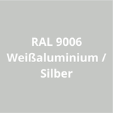 VITON Holzfarbe & Wetterschutzfarbe für Außen - 3in1 Grundierung & Deckfarbe - RAL 9006 - Silbergrau 3.5 Kg - Berico Farben