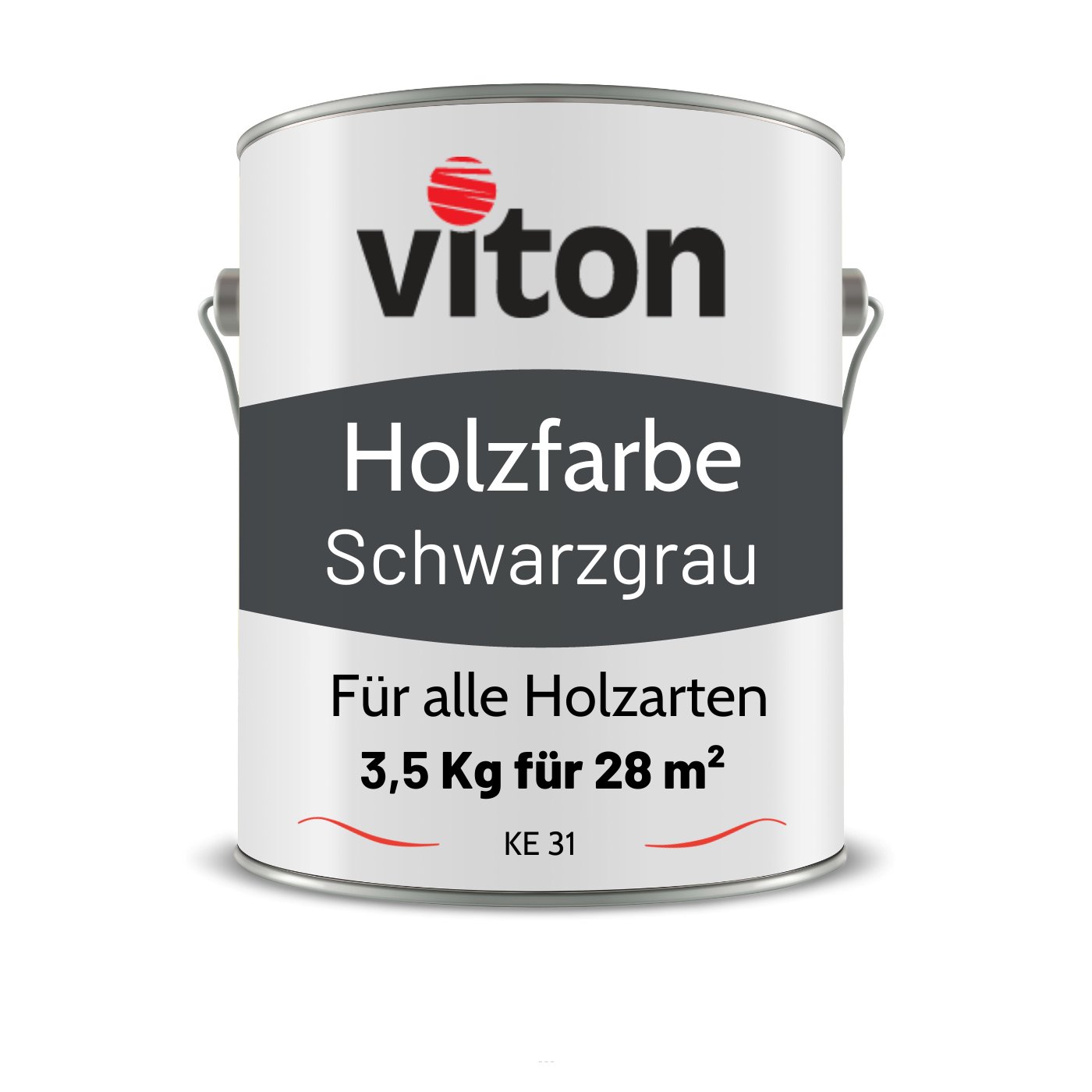 VITON Holzfarbe & Wetterschutzfarbe für Außen - 3in1 Grundierung & Deckfarbe - RAL 9006 - Silbergrau 3.5 Kg - Berico Farben