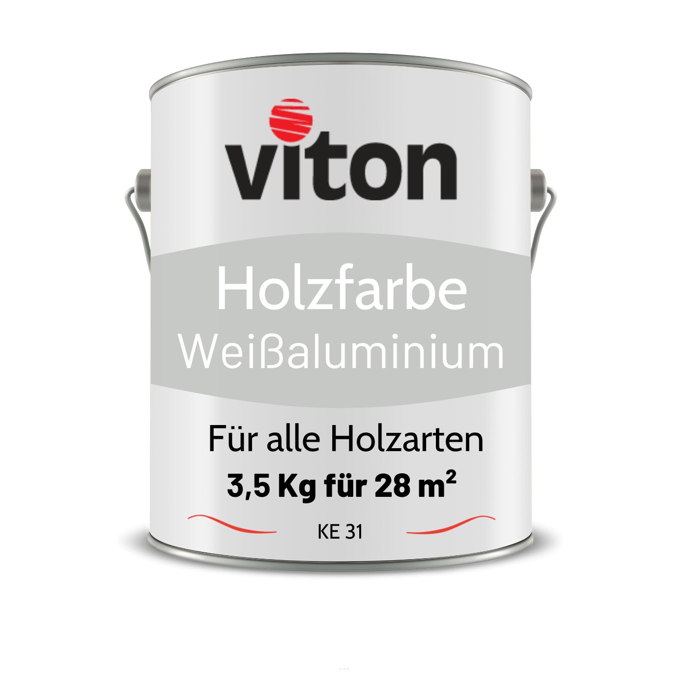 VITON Holzfarbe & Wetterschutzfarbe für Außen - 3in1 Grundierung & Deckfarbe - RAL 9006 - Silbergrau 3.5 Kg - Berico Farben