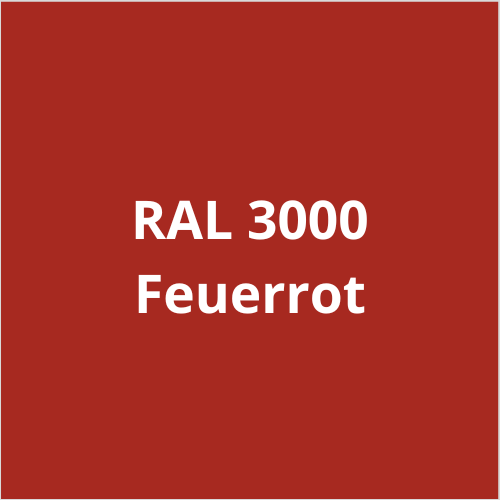 VITON Metallfarbe KE 31 für Außen inkl. Rostschutz & Grundierung - RAL 3000 - Feuerrot 3.5 Kg - Berico Farben